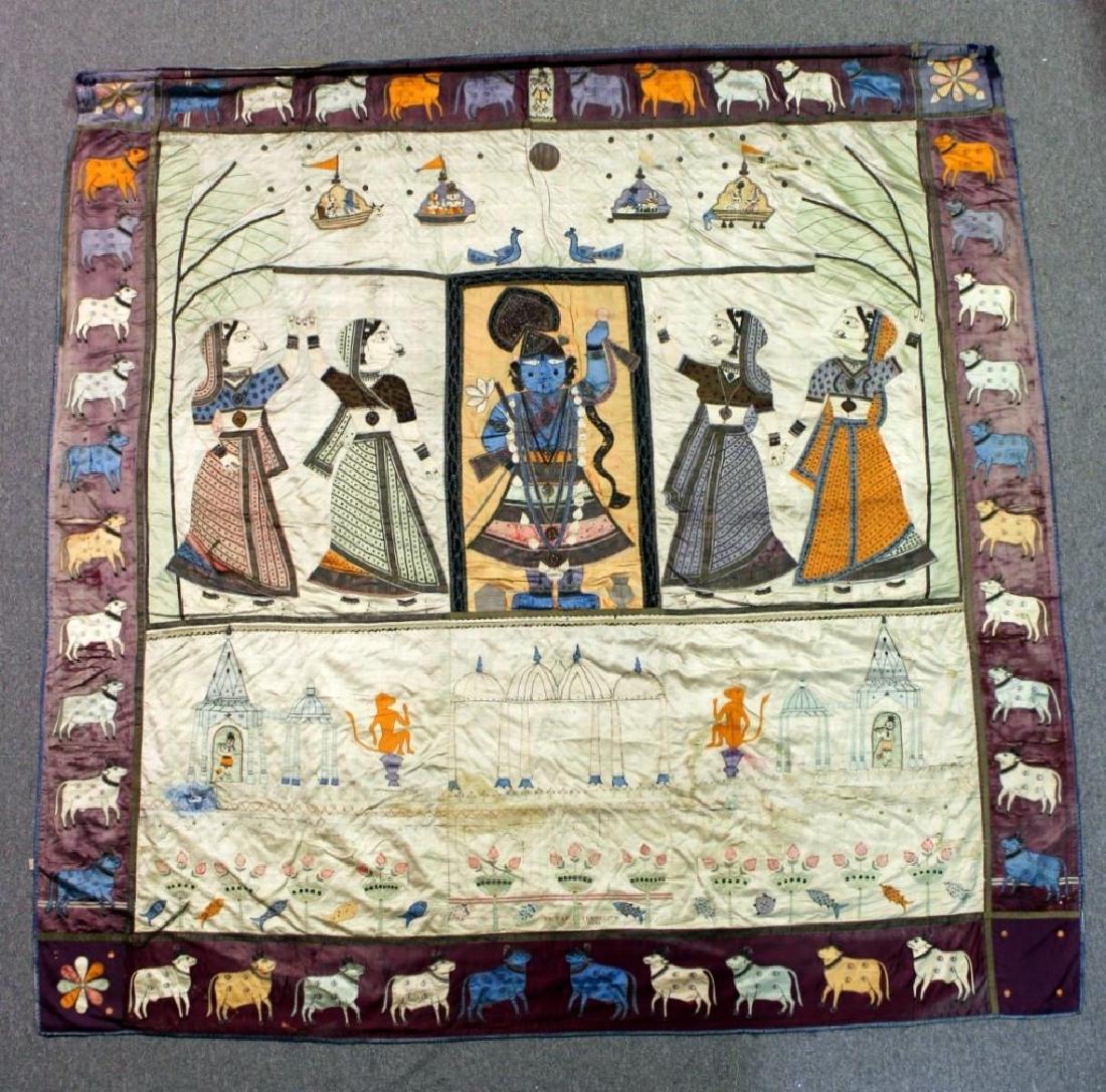 A Pichvai Wall Hanging, India, Early 20th Century (1 of 9)