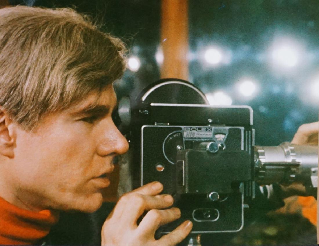 Andy Warhol Filming with Bolex, Signed Photograph (1 of 3)