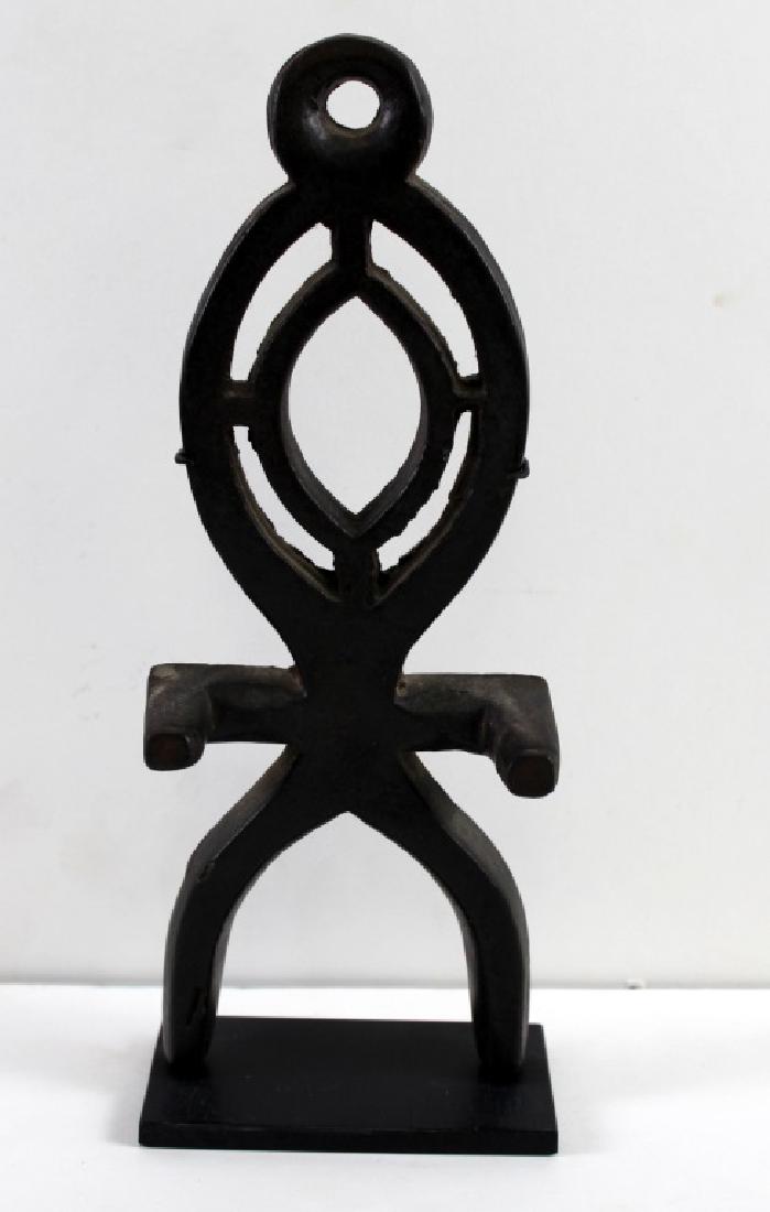 Found Objects Art Metal Wrestler Figure Sculpture (1 of 8)