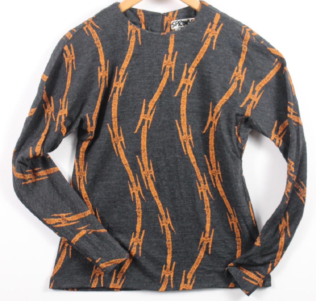 Stephen Sprouse Razor Wire Print Top (1 of 2)