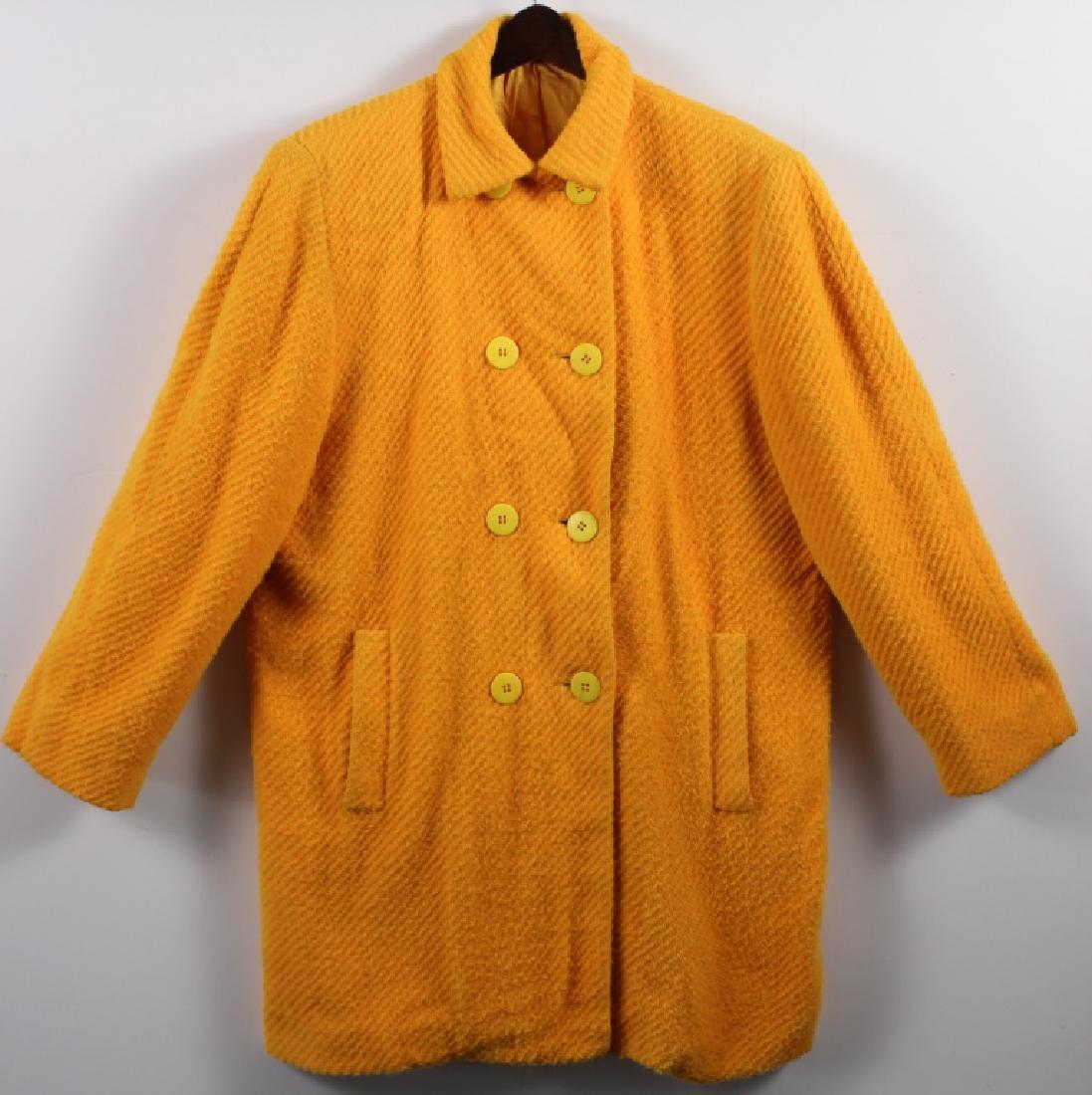 Stephen Sprouse Yellow Double Breasted Coat (1 of 2)
