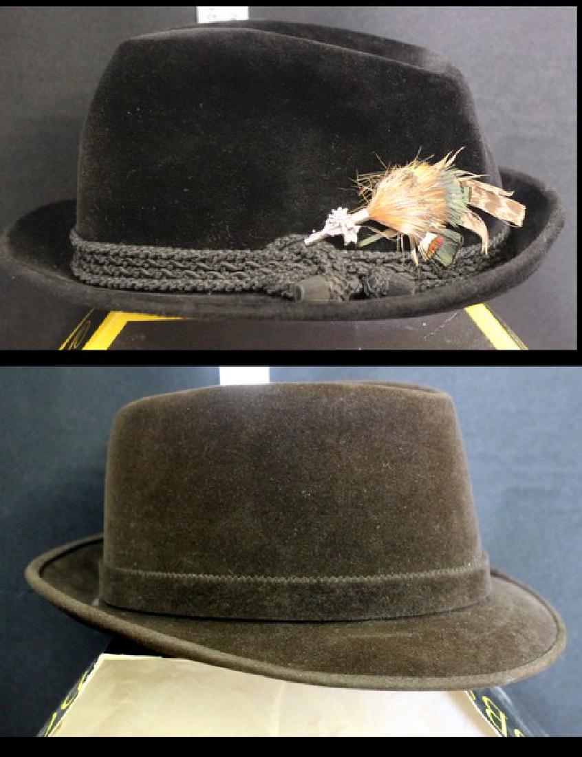 John Frankes & Anton Peschel Hats (2): 1 hat in box. Goldfinch Auctions can ship this lot in-house.