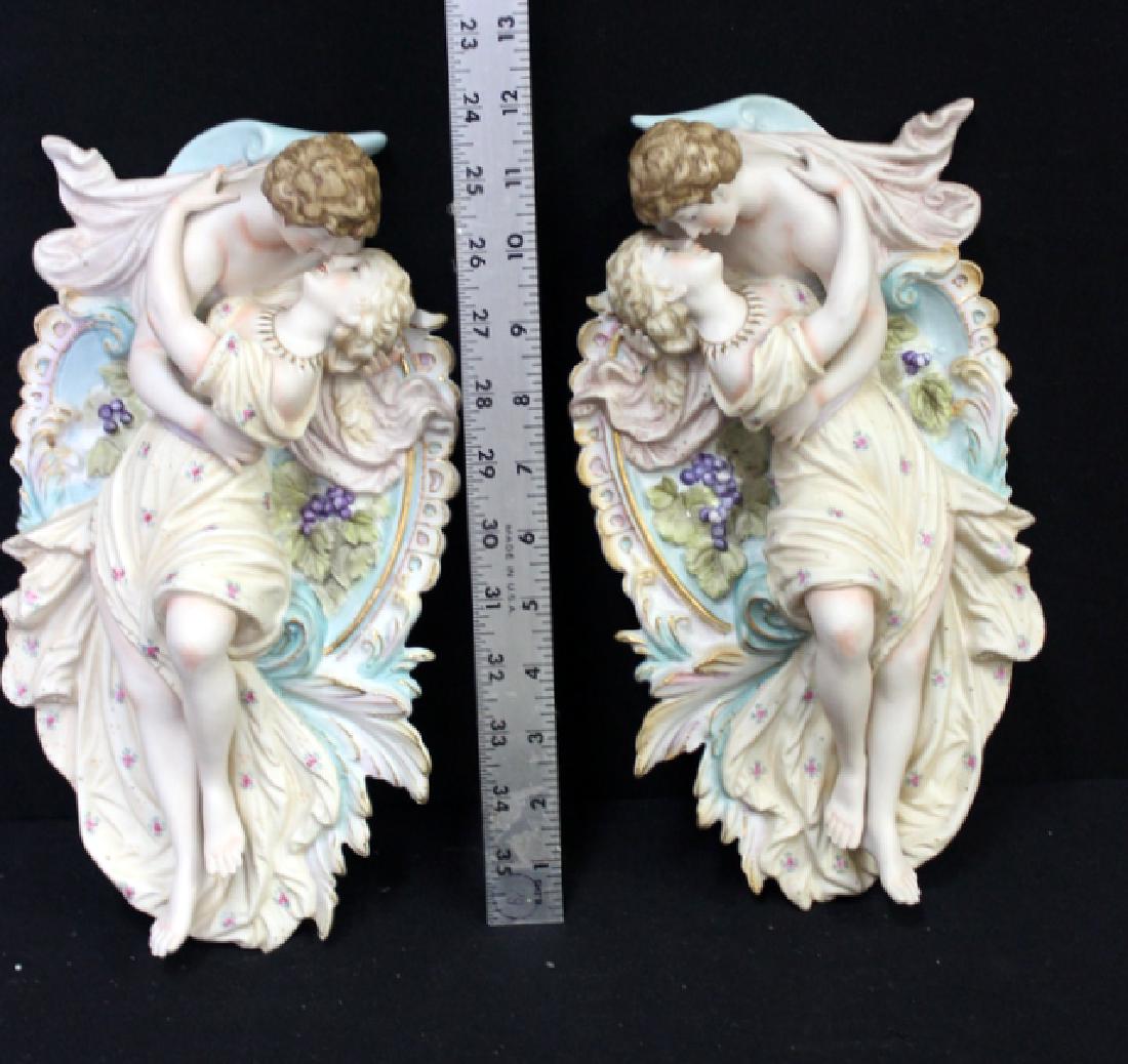 Ceramic German Figural Wall Hangings(2) (1 of 5)