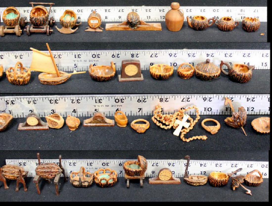 Miniatures Carved From Walnut Shells (1 of 6)
