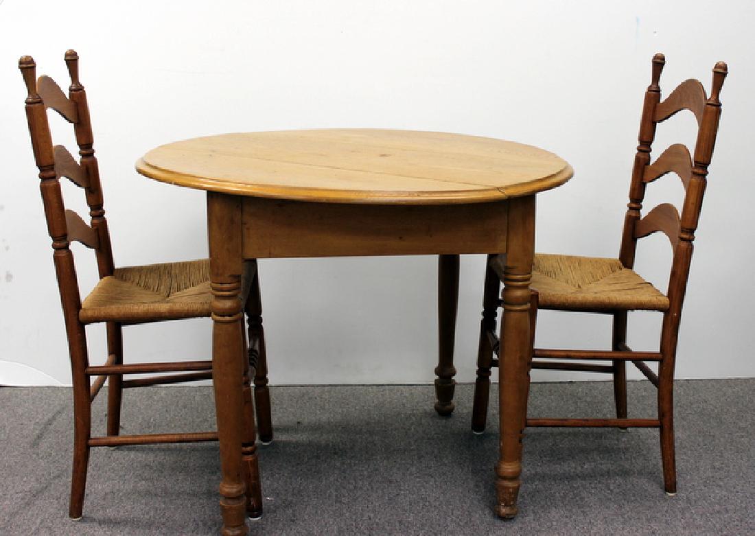 Pine Table & 2 chairs (1 of 5)