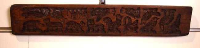Folk Art Carved Wood German Springerle Cookie Mold (1 of 4)