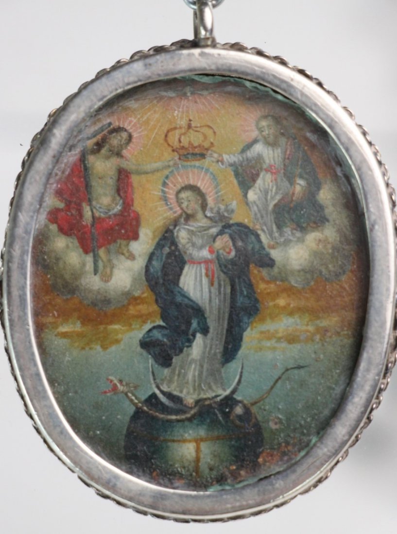 Antique Silver Religious Pendant (1 of 5)