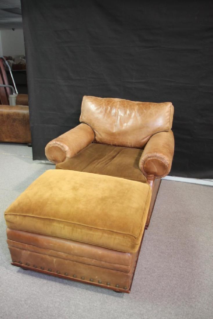 Ralph Lauren Leather Oversized Chair (1 of 2)