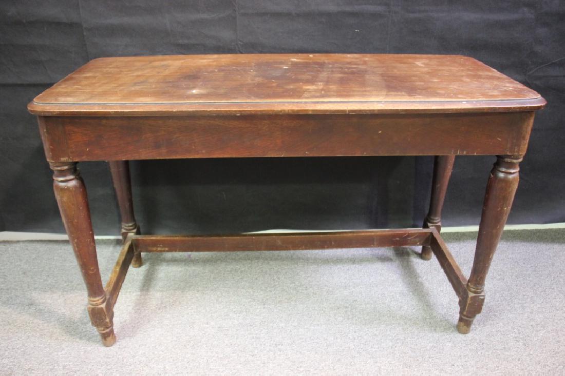 Piano Bench, Vintage: 23in h x 37in w x 16in d Wear to finish