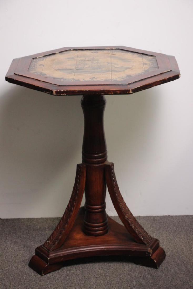 Pedestal Table w/Inlay (1 of 4)