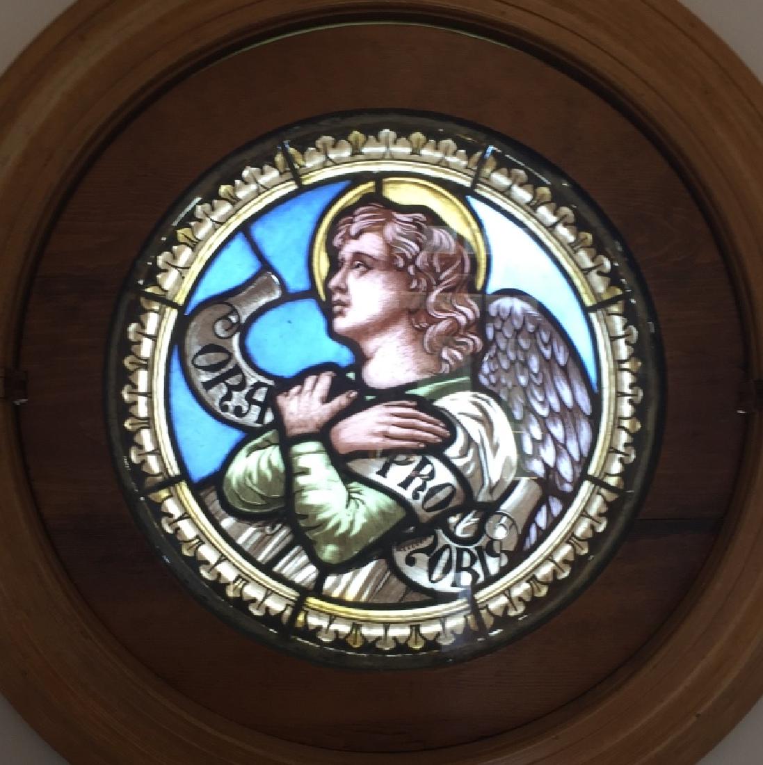 Stained Glass Round Window, Italian Origin (1 of 2)