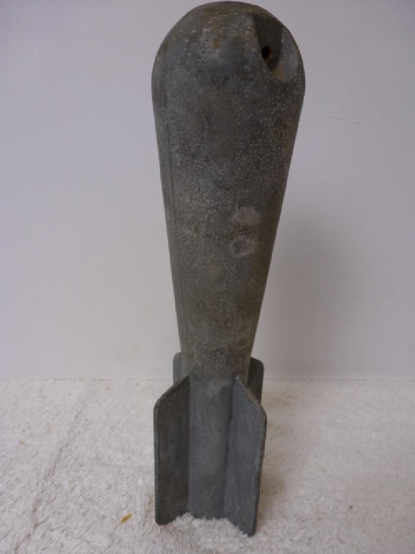 WWII Practice Bomb (Inert): 8 inches long.