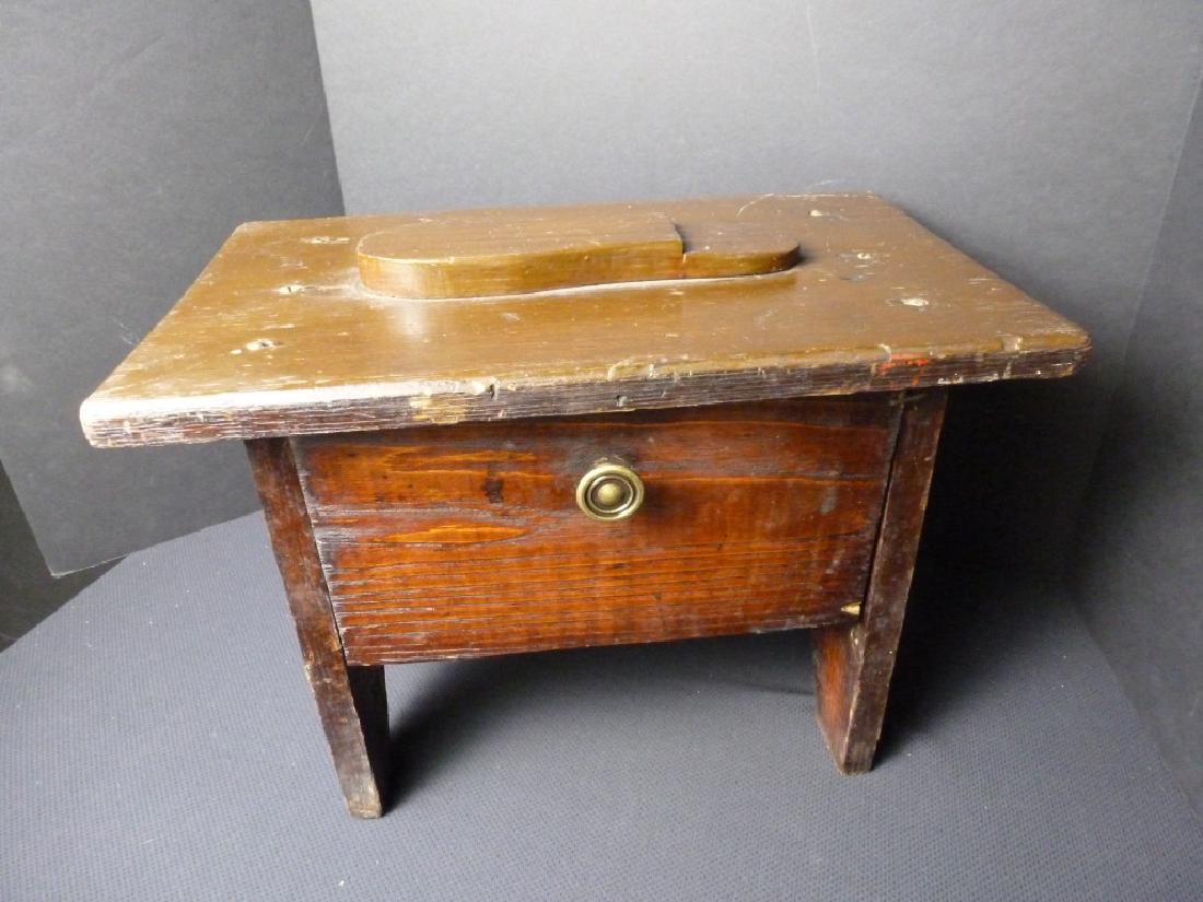 Shoe Shine Box: 12 h x 16 w x 9,75 d inches.