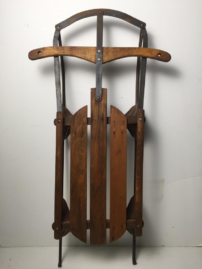 Child's Snow Sled Vintage: 6h x 39w x 21d inches. #Sled