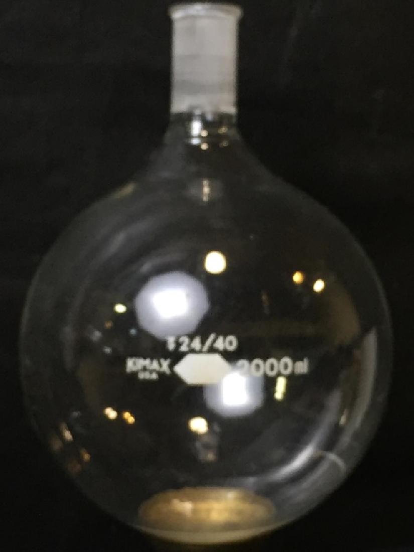 Lab Glass Round Bottom Beeker Flask: 9 inches high. #LabGlassFlask