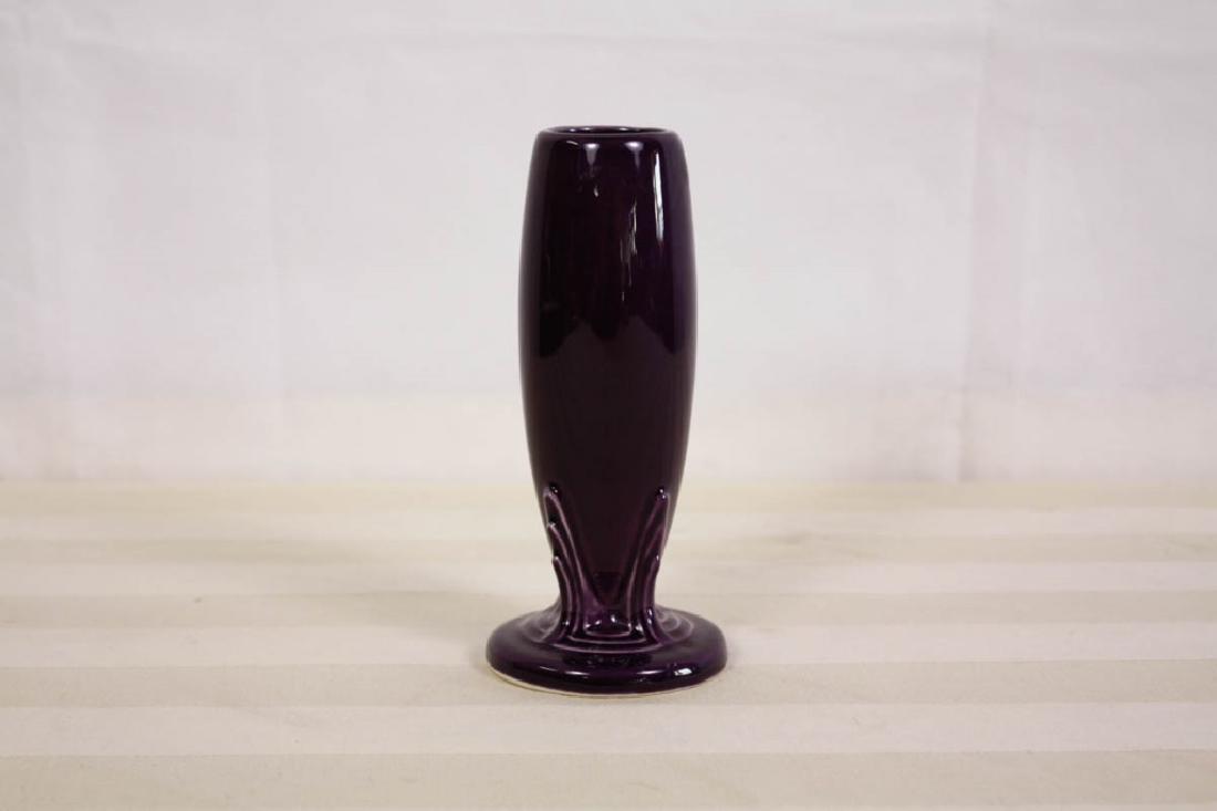 Purple Fiestaware Bud Vase By Homer Laughlin: Marked Fiesta USA. Discontinued color, lilac, plum. 6 H inches. #fiestaware #vase #budvase #purplefiestaware