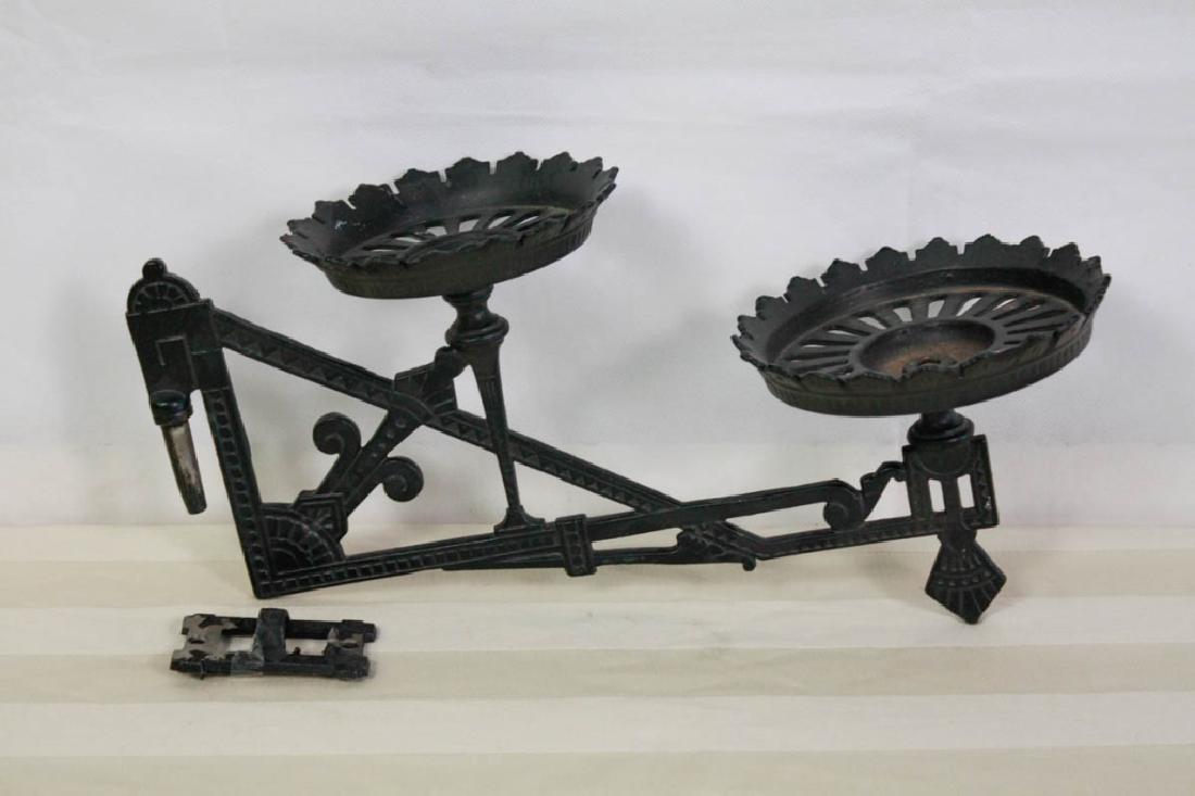 Victorian Wrought Iron Oil Lamp Wall Mount (0454) on Feb 10, 2019