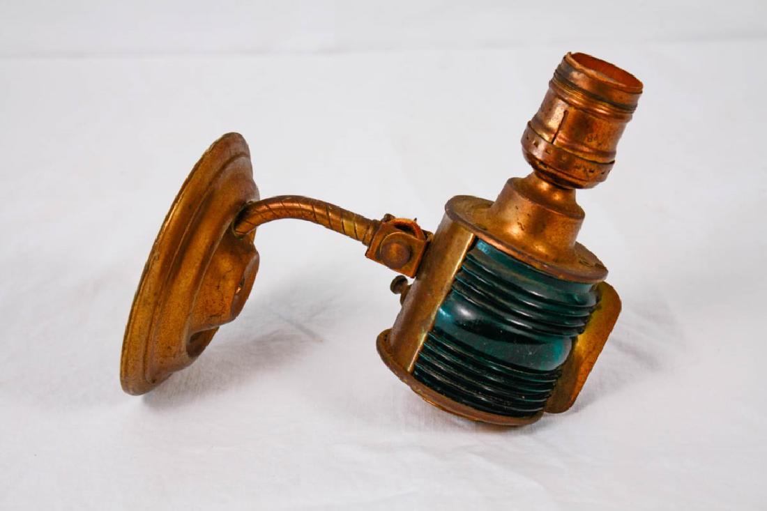 Electrified Marine Light: 6.5w inches. #MarineLight #VintageLighting #Nautical