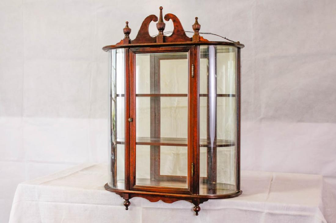 Ferguson Bros. Hanging Wall Cabinet: Hoboken, NJ. 27h x 19.5w x 6d inches. Good condition. #VintageFurniture #AntiqueFurniture