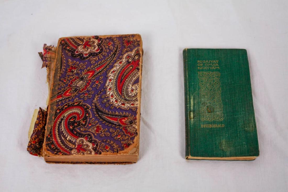 2 Rubaiyat of Omar Khayyam Books: 6h & 6.5h inches. 1 cover disintegrating. #Rubaiyant #OmarKhayyam