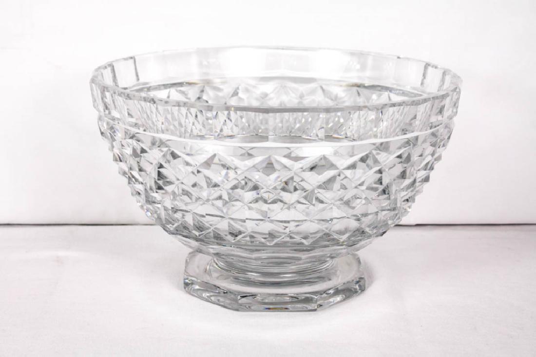 Val St. Lambert Signed Vintage Lead Crystal Bowl: Signed Val St. Lambert. Approx. 17.25 pounds. 7.5h x 12w inches. #ValStLambert #LeadCrystal #VintageGlass