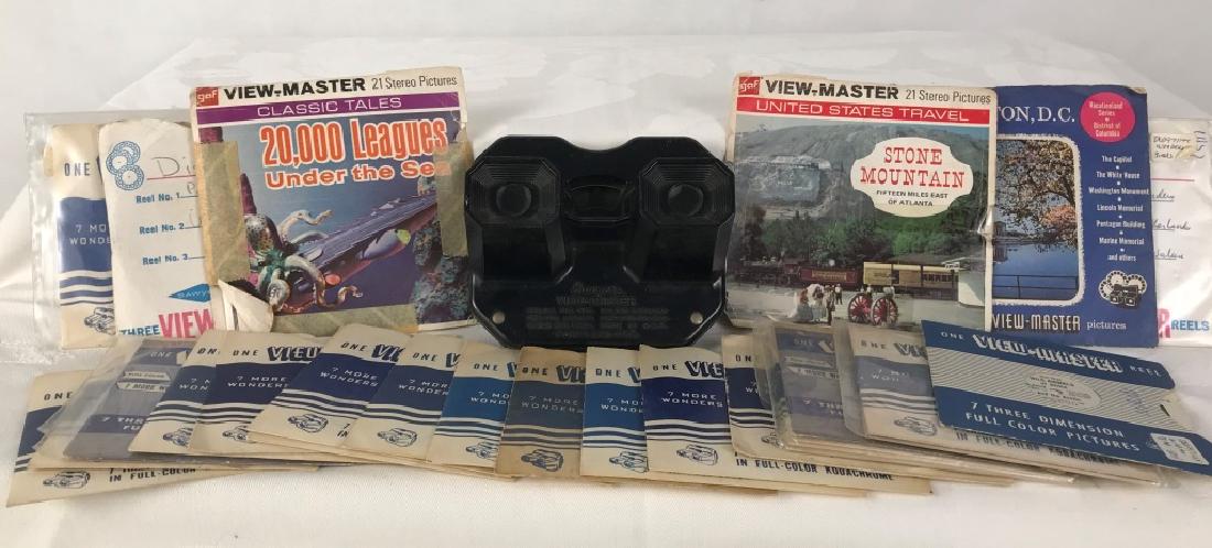 Vintage Bakelite Sawyers View Master & Reels: 25+ Reels with View Master including 20,000 Leagues under the Sea, Wild Animals of Africa, Grand Canyon National Park, Cape Cod, Washington DC, Disney: Cinderella, Winnie the Pooh, Peter Pan, etc., Yo