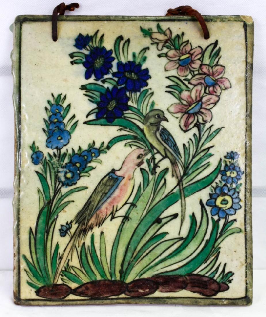 Ceramic Hand Painted Wall Hanging Tile: 13h x 10.5w inches. #Ceramic