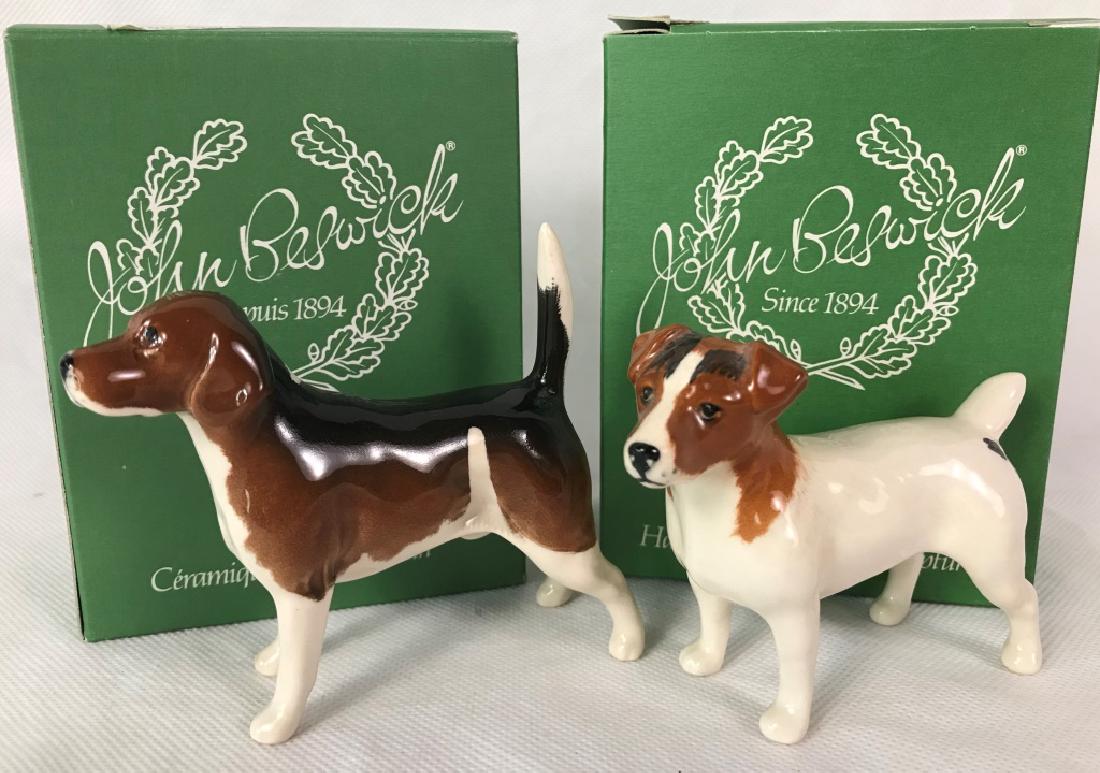 Jack Russel & Beagle by Beswick of England: Boxes included