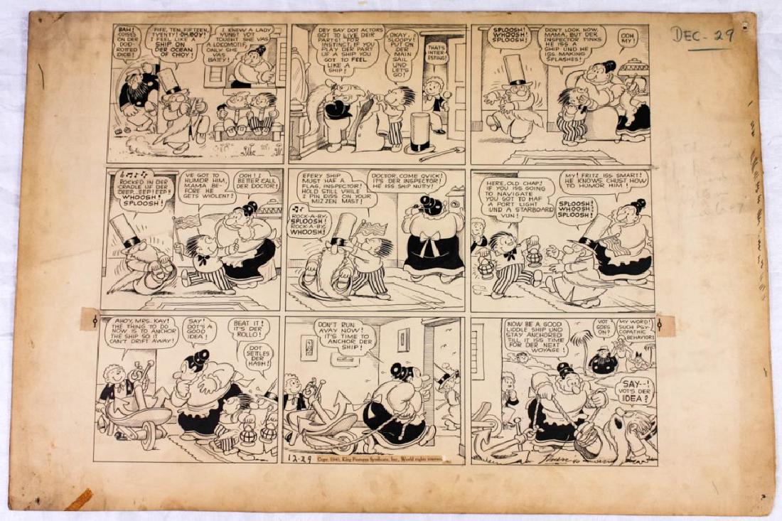 Original Katzenjammer Kids Cartoon by Harold Knerr (1 of 6)