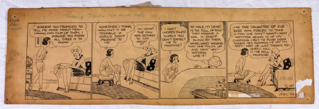 Harold Teen, Poor Saps Cartoon Strip by Carl Ed (1 of 8)