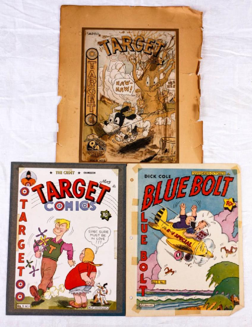 Blue Bolt & Target Comics Covers by Milt Hammer (1 of 8)