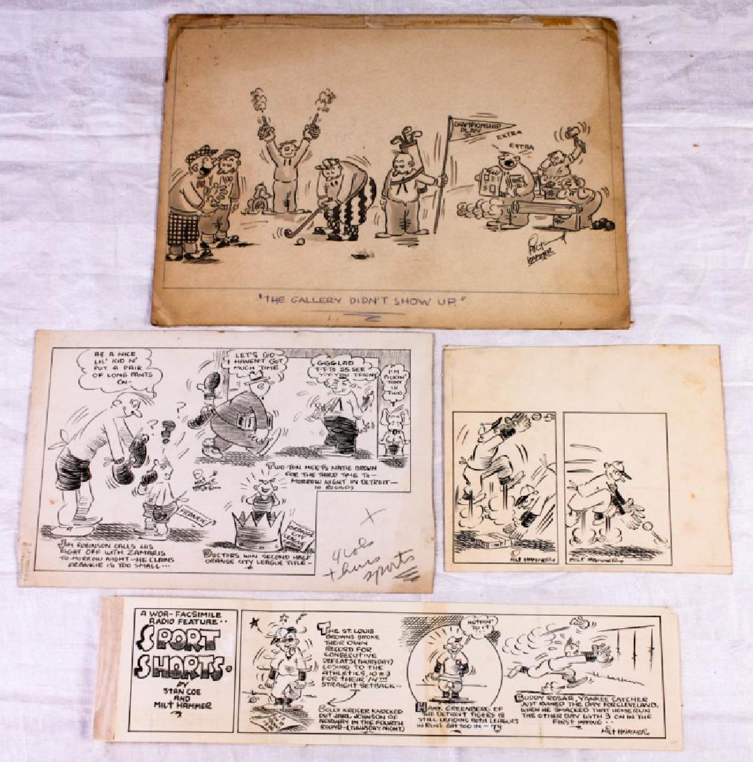 Original Sports Comics by Milt Hammer (4) (1 of 10)