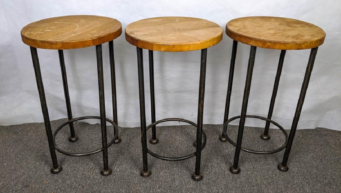 Set of 3 Industrial Stools (1 of 5)