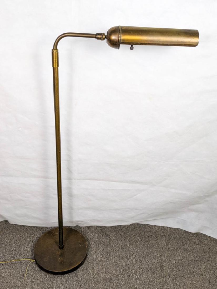Vintage Brass Swing Arm Floor or Reading Lamp (1 of 5)