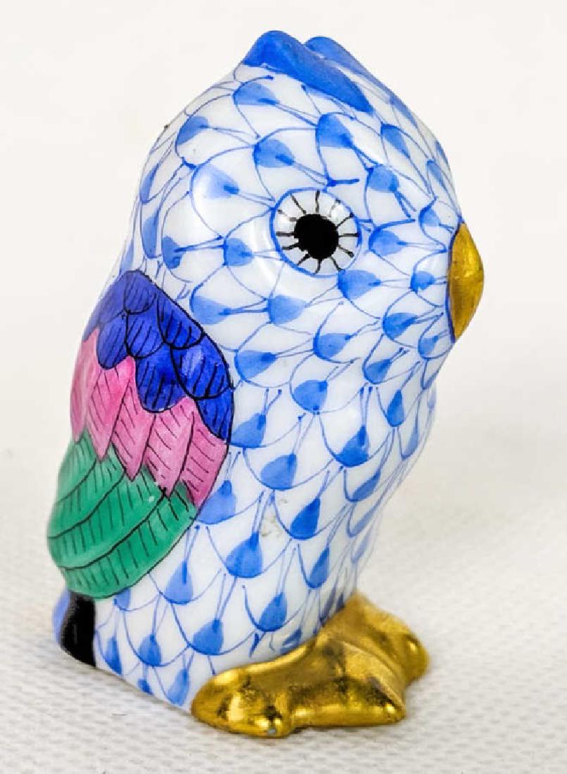 Herend Fishnet Hand Painted Owl (1 of 6)