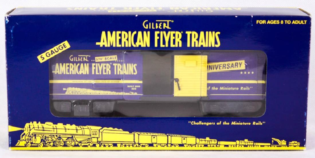 Gilbert Am. Flyer 60th Anniversary Boxcar 48364: S Gauge. 6-48364, 2004. Die-cast metal trucks, metal frame, opening doors. Mint in box. #Gilbert #AmericanFlyer #Lionel
