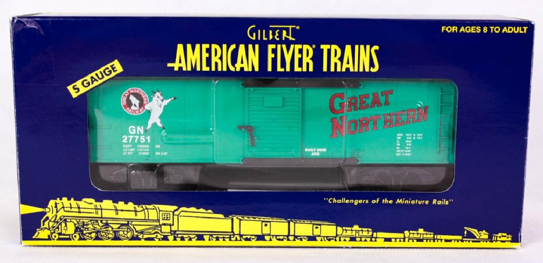 Gilbert A/F Great No. Walking Brakeman Car 49031: S Gauge. 6-49031, 2004. Die-cast metal trucks, metal frame. Mint in box. #Gilbert #AmericanFlyer #Lionel