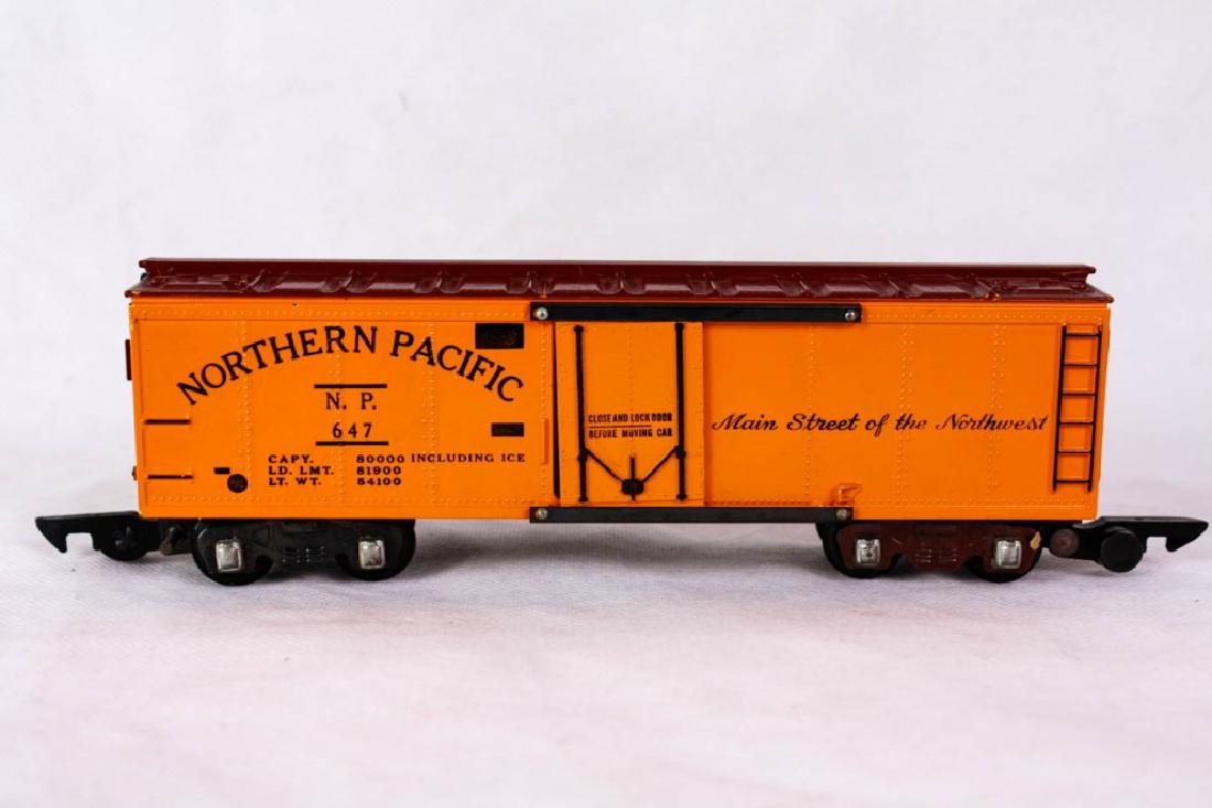 American Flyer Northern Pacific 647 Box Car: Marked American Flyer mfg by The AC Gilbert Co. #ACGilbert #AmericanFlyer
