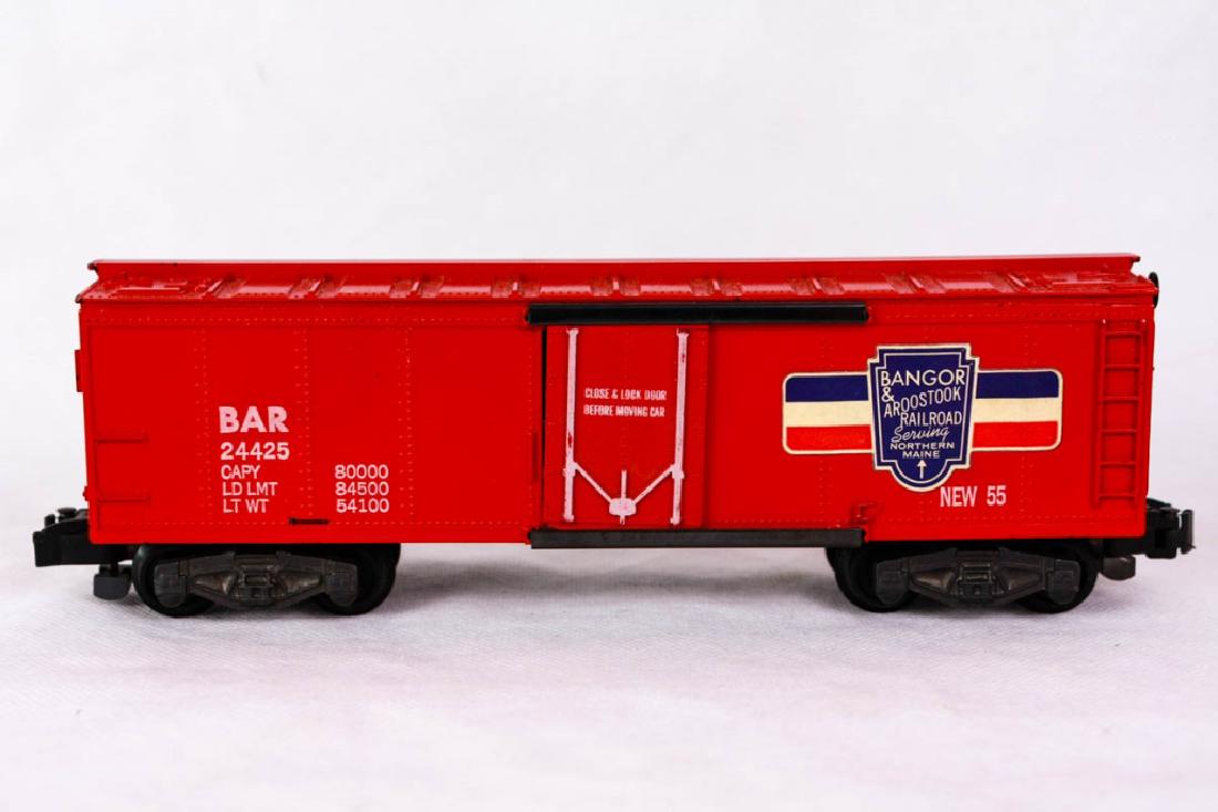 Am. Flyer 24425 Bangor & Aroostook Box Car, Mint: BAR 24425. Mint no box, with perfect stickers. Marked American Flyer mfg by The AC Gilbert Co. Excellent condition. #ACGilbert #AmericanFlyer