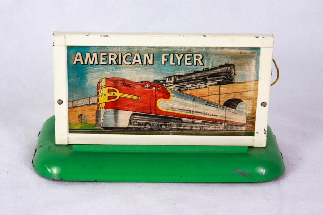 American Flyer Whistling Billboard: Marked American Flyer mfg by The AC Gilbert Co. #ACGilbert #AmericanFlyer