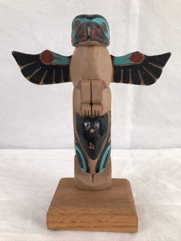 Haida Totem Eagle & Killer Whale 7": Made in Alaska 7h inches
