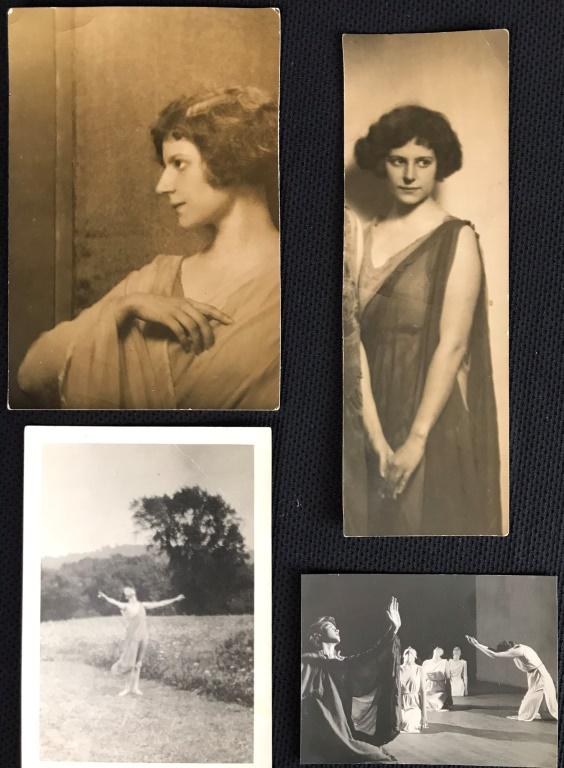 Isadora Duncan Vintage Photos: 4 Vintage photos 4.75 x 6.5, 7.5 x 6.25, 9.5 x 3 & 3.5 x 5 inches.
