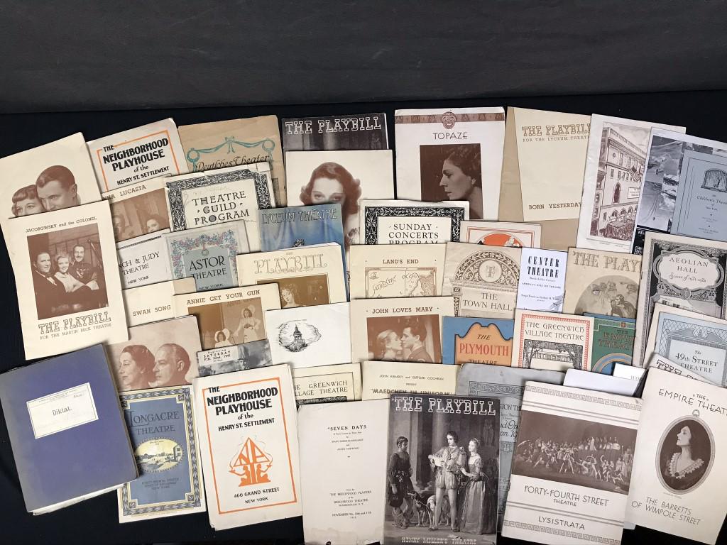 Theater Programs 1st. Half 20th C. (49) (1 of 1)