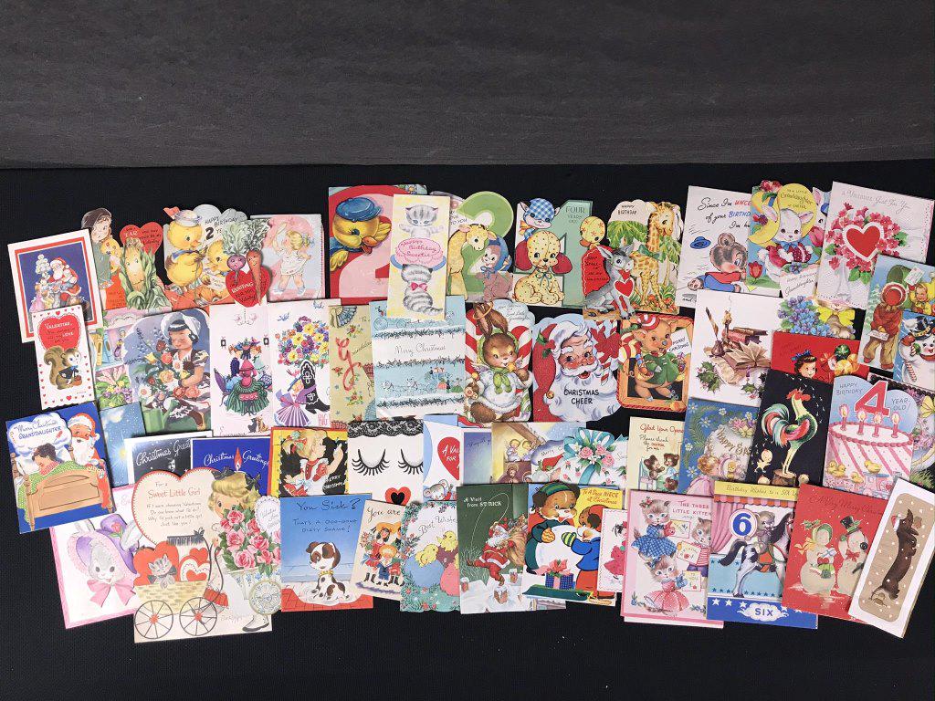 Children's Special Occasion Cards, Vintage (1 of 1)