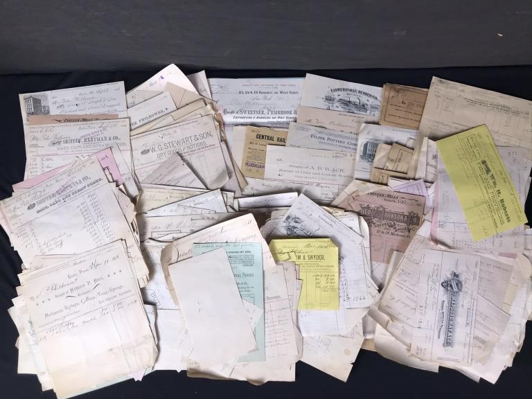 General Store Receipts 1880's-1935 (1 of 6)