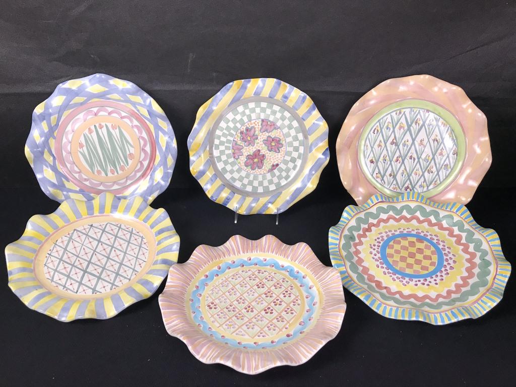 MacKenzie Childs 12" Dinner Plates (6) (1 of 7)