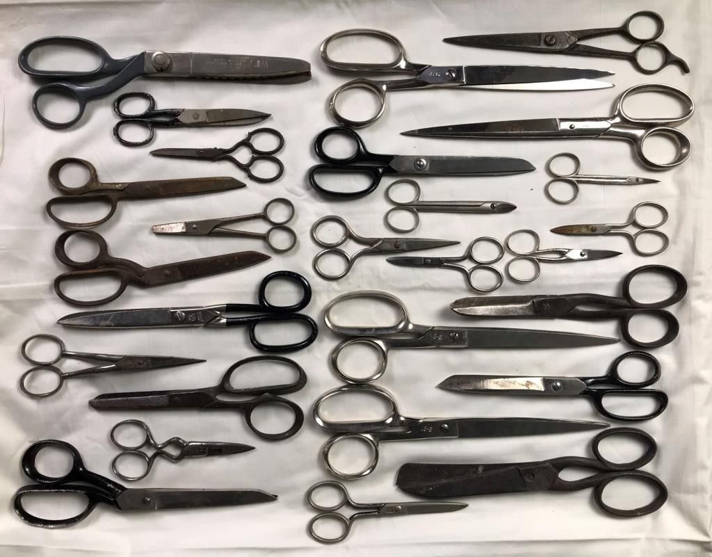 Scissors, Lot of 27: Various Sizes