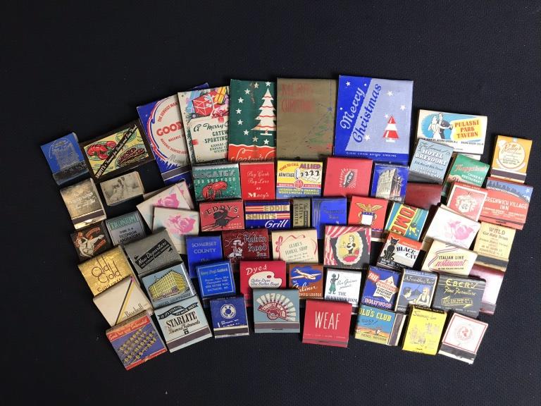 Matchbook Collection of 65 WWII Era (1 of 4)