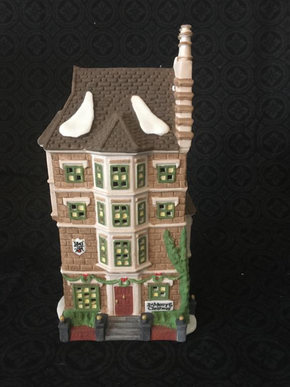 Nephew Fred's Flat: Dept. 56 in box 5557-3. This lot ships from Jacksonville, Florida.