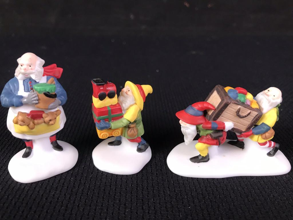 Toymaker Elves - Set of 3, North Pole Series: 56022 in box.